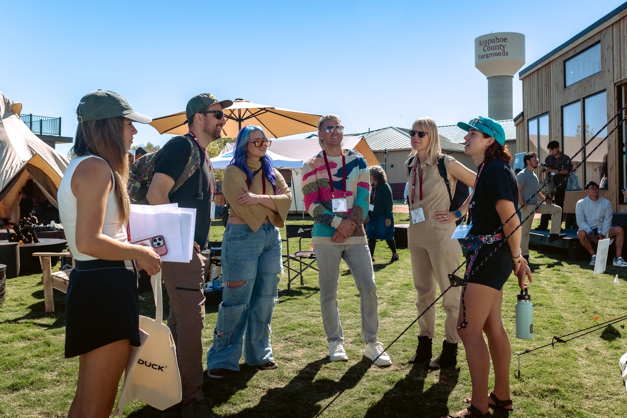 Discussions about glamping at the outdoor expo of Glamping Show Americas.