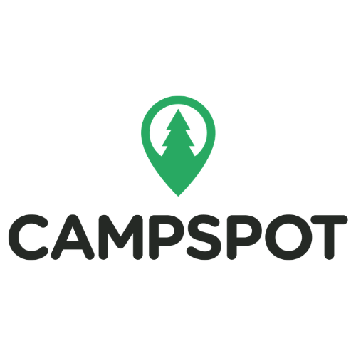 Green and black Campspot logo