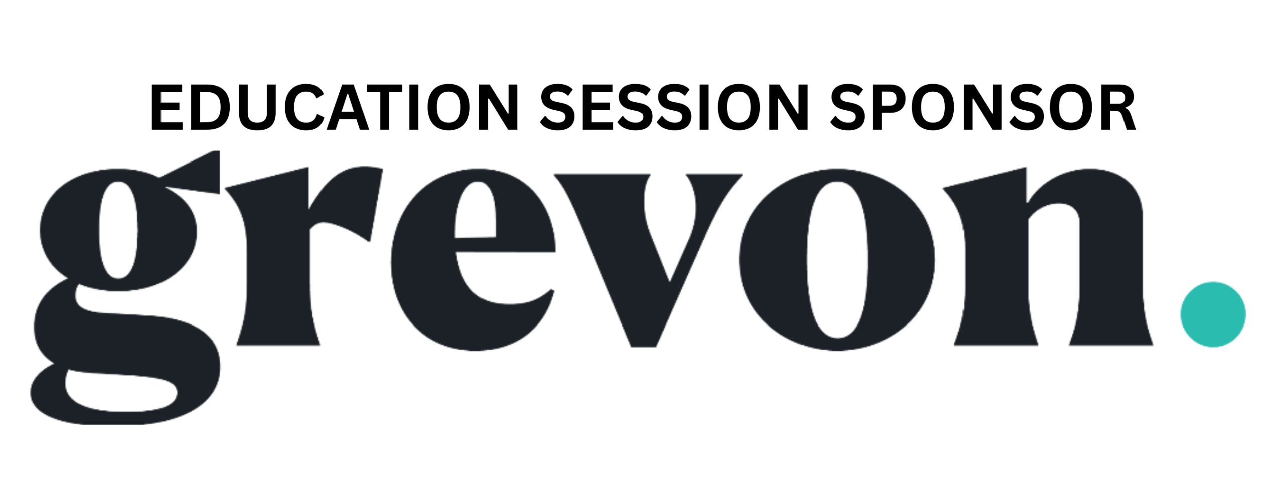 Grevon logo with Education Session Sponsor tag